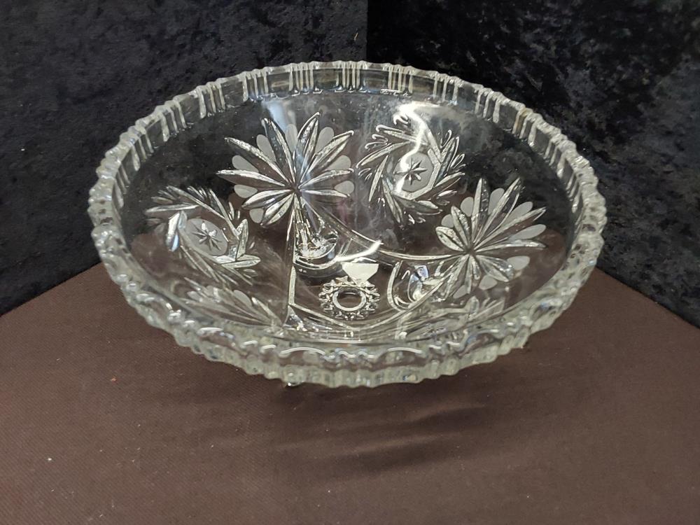 CORBEILLE A FRUITS EN VERRE