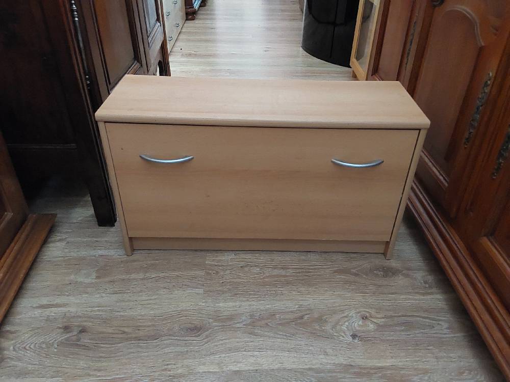 MEUBLE A CHAUSSURES BAS 1 PORTE BOIS CLAIR