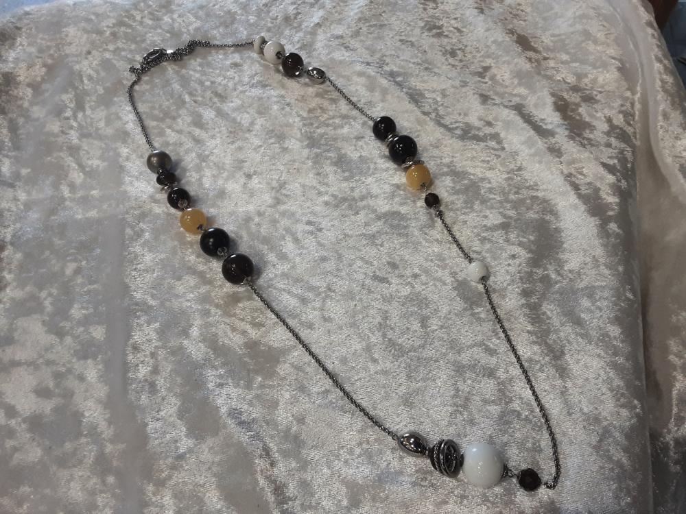 COLLIER BOULES VERRE