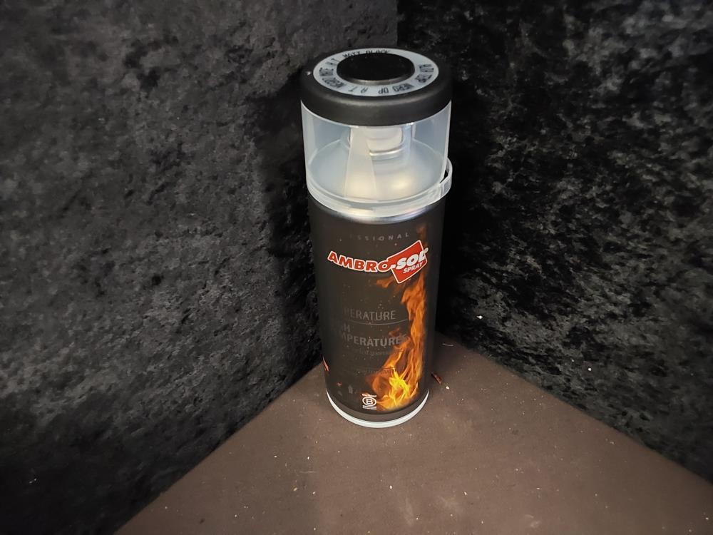 PEINTURE 400ML HTE TEMP.NOIR MAT (V400TEMP.1)