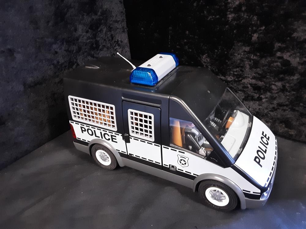 CAMIONNETTE NOIRE DE POLICE PLAYMOBIL