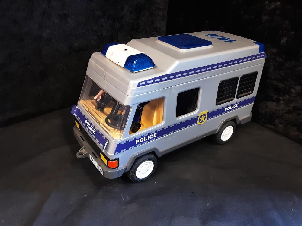 CAMIONNETTE GRISE-BLEUE DE POLICE PLAYMOBIL
