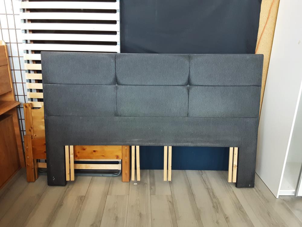 TETE DE LIT GRIS ANTHRACITE 