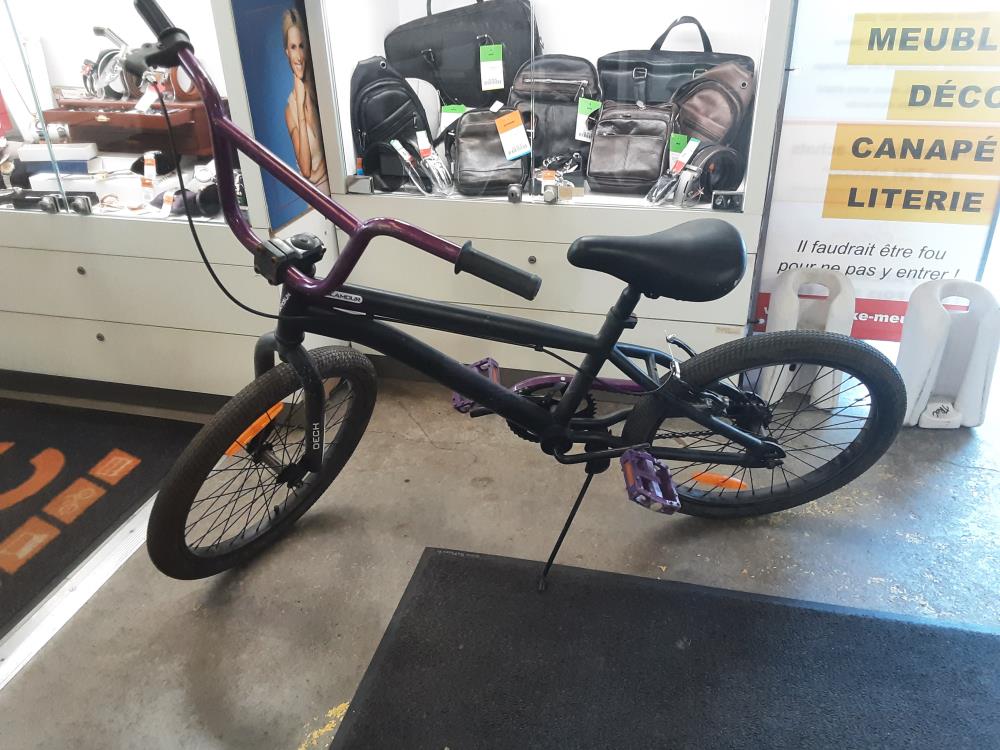 VELO BMX NOIR VIOLET GLAMOUR 