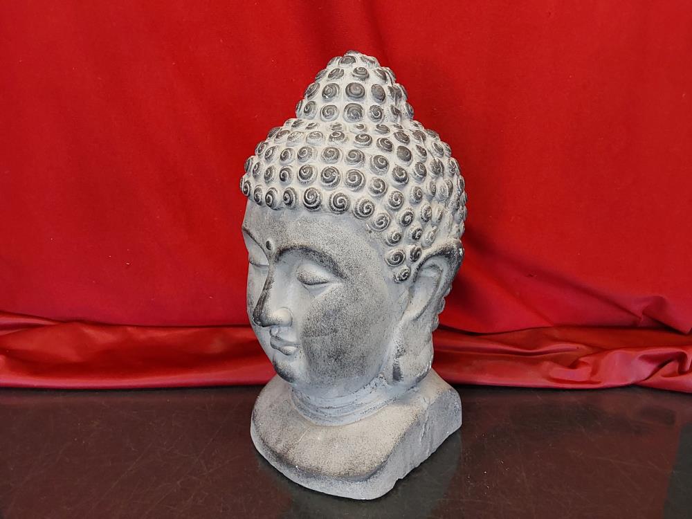 STATUE TETE DE BOUDDHA EN RESINE