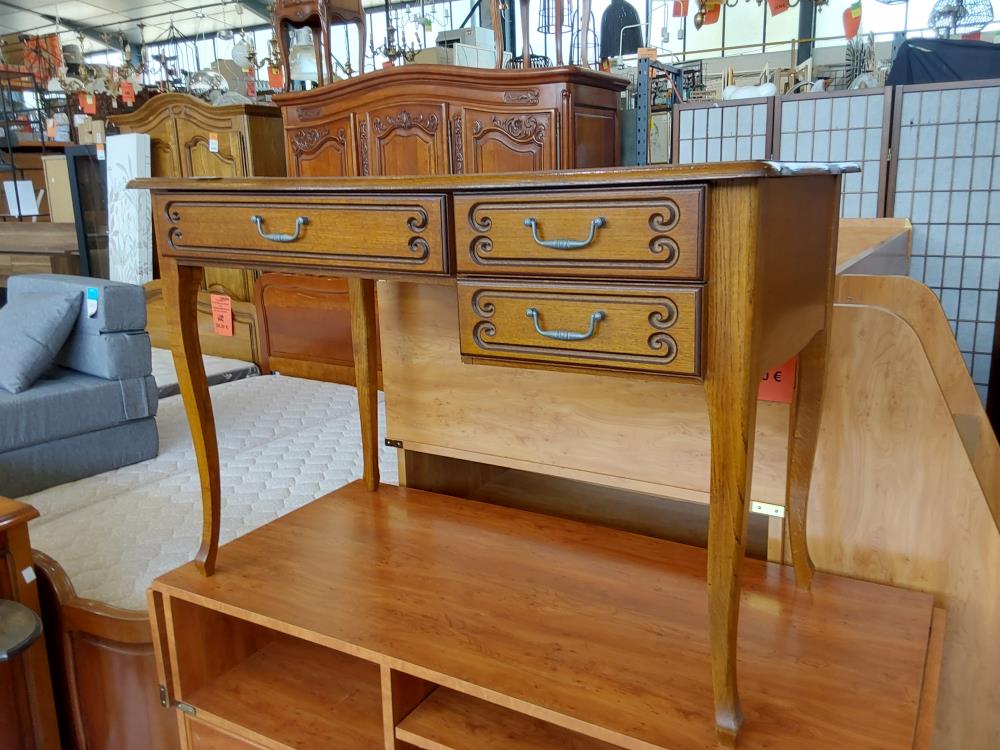 BUREAU 3 TIROIRS EN CHENE