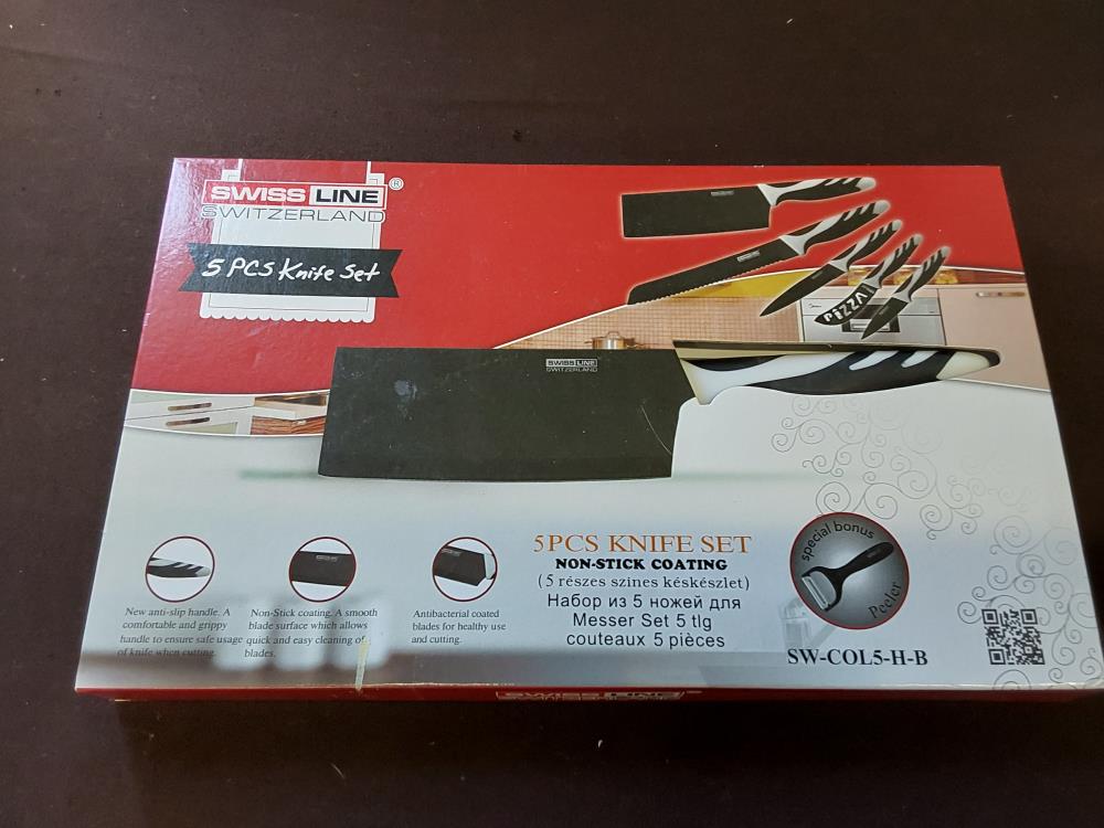 LOT DE 5 COUTEAUX + ÉCONOME 