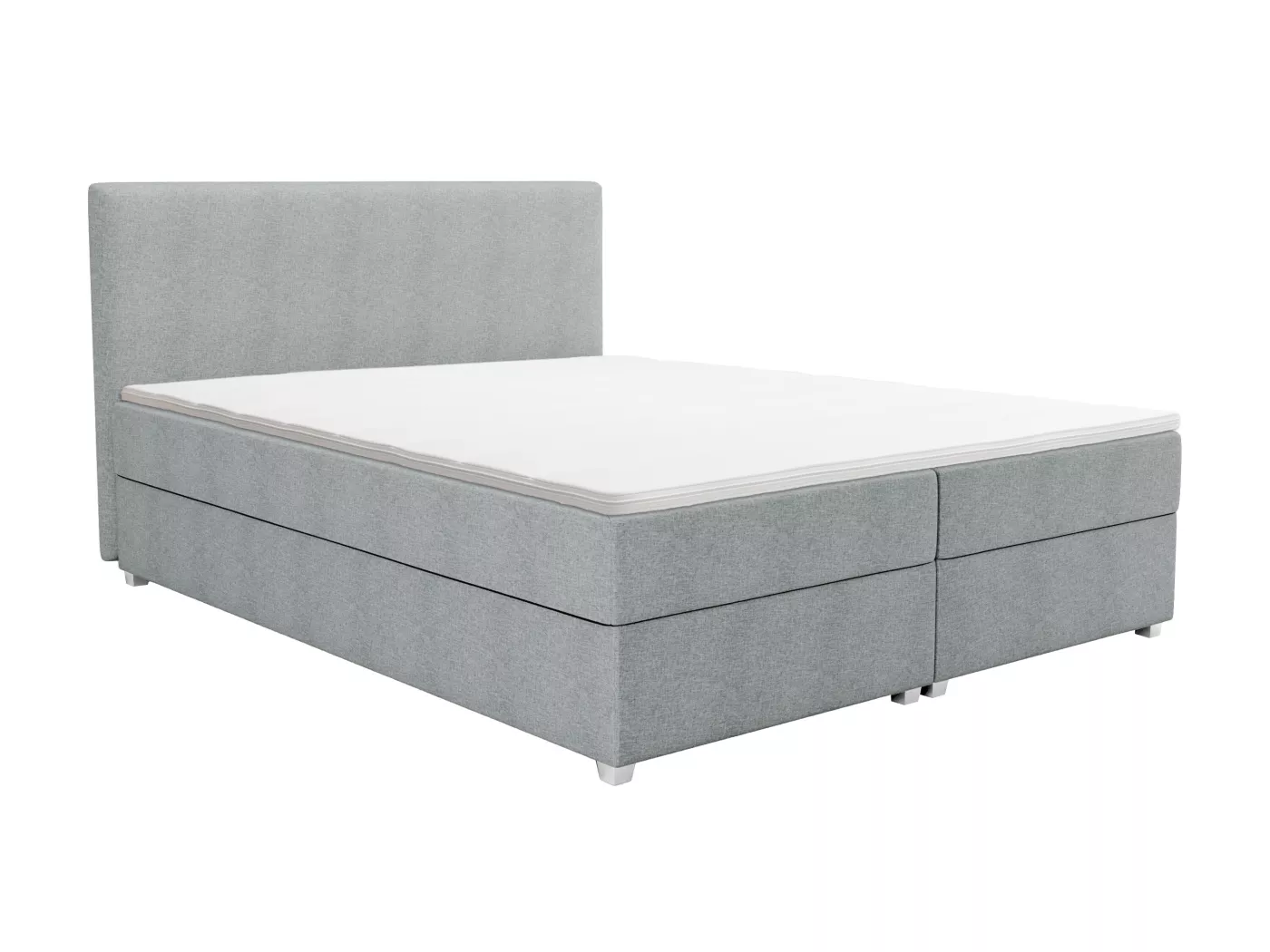 LIT BOXSPRING 180X200CM TISSU GRIS CLAIR (133501/03/05/07) 2ÈME CHOIX