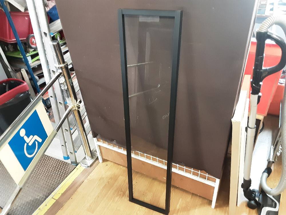 VERRIÈRE ATELIER EN ALU THERMOLAQUÉ NOIR 30X130CM (115709) 2ÈME CHOIX