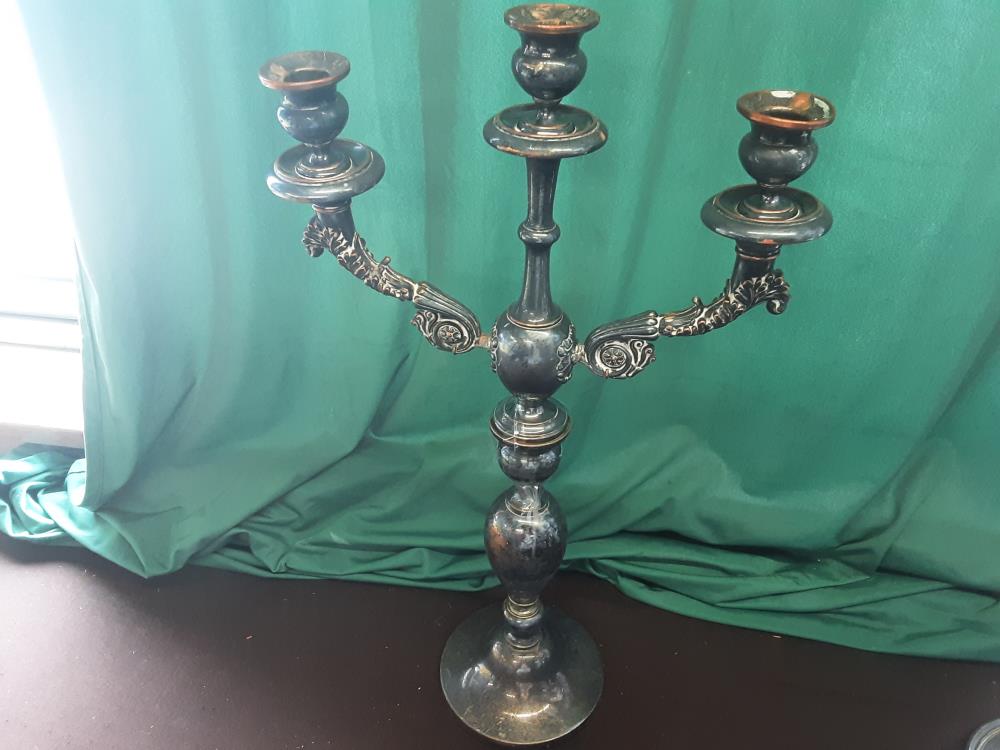 BOUGEOIR EN M.A 3 BRANCHES