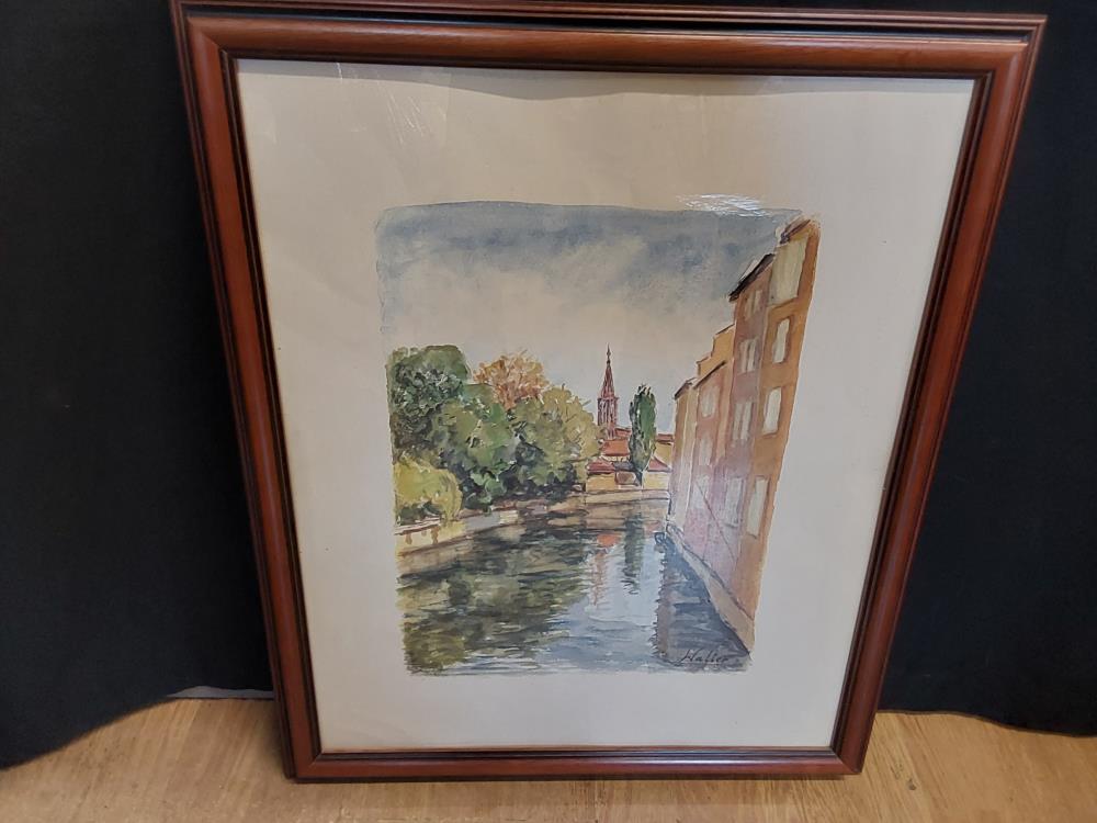 TABLEAU AQUARELLE SIGNE WALTER 