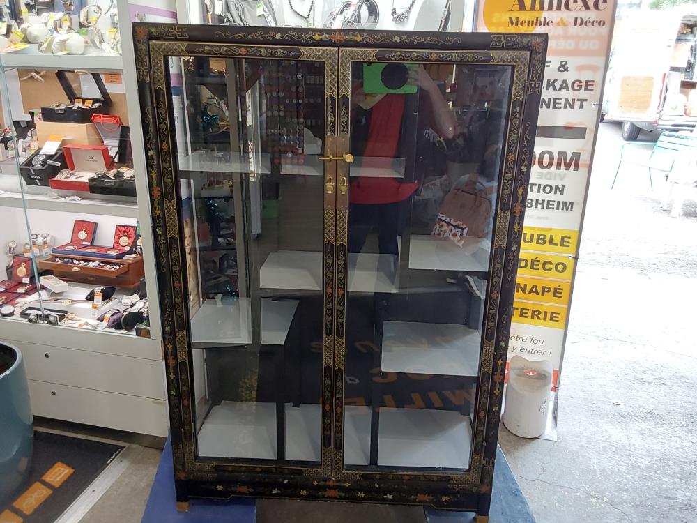 VITRINE CHINOISE 2 PORTES 