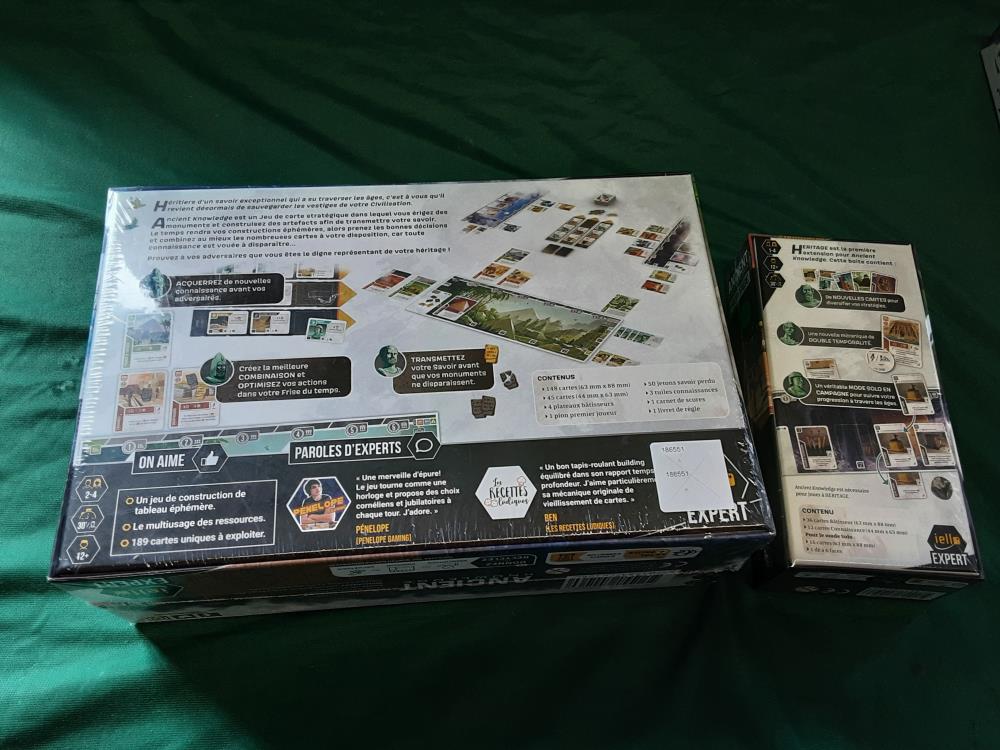 JEU DE SOCIÉTÉ ANCIENT KNWOLEDGE + EXTENTION