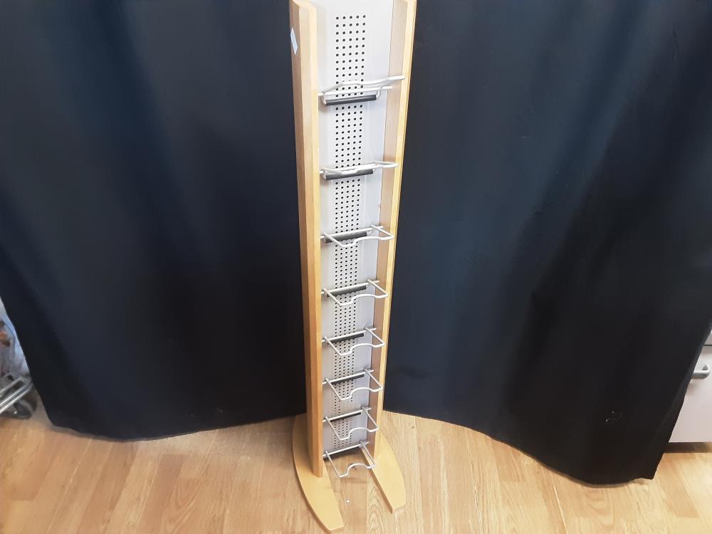COLONNE PORTE DVD EN BOIS ET METAL