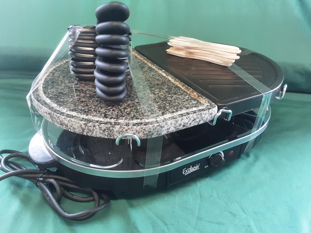 APPAREIL A RACLETTE COMBINE AVEC GRILL