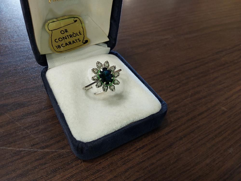 BAGUE OR BLANC 18K 2.78GR