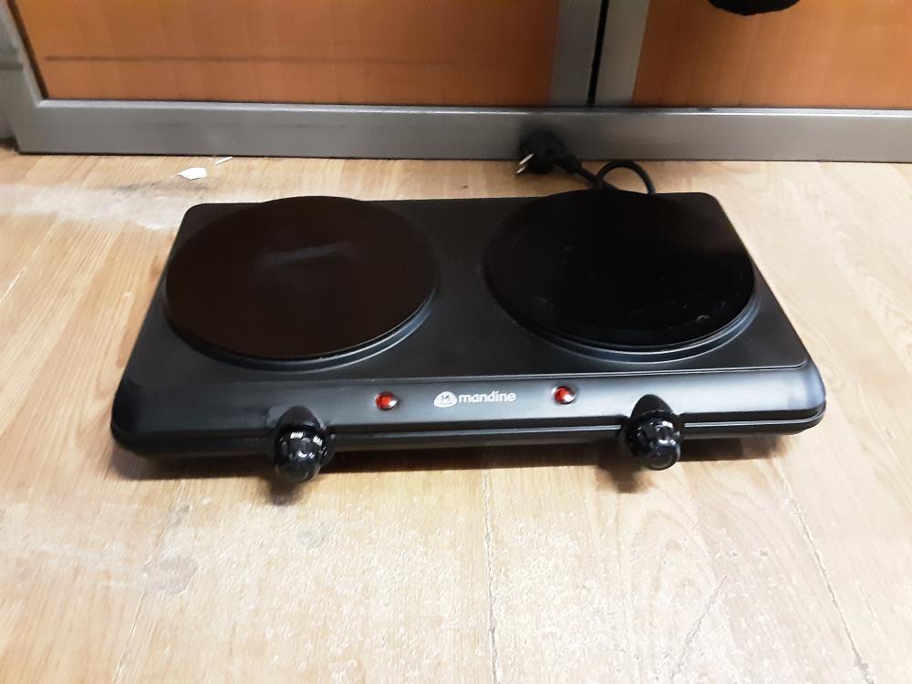 PLAQUE DE CUISSON 2 FEUX CERAMIQUE 2100W MANDINE