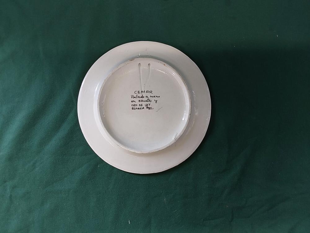 ASSIETTE EMAUX ESPAGNOL EN CÉRAMIQUE