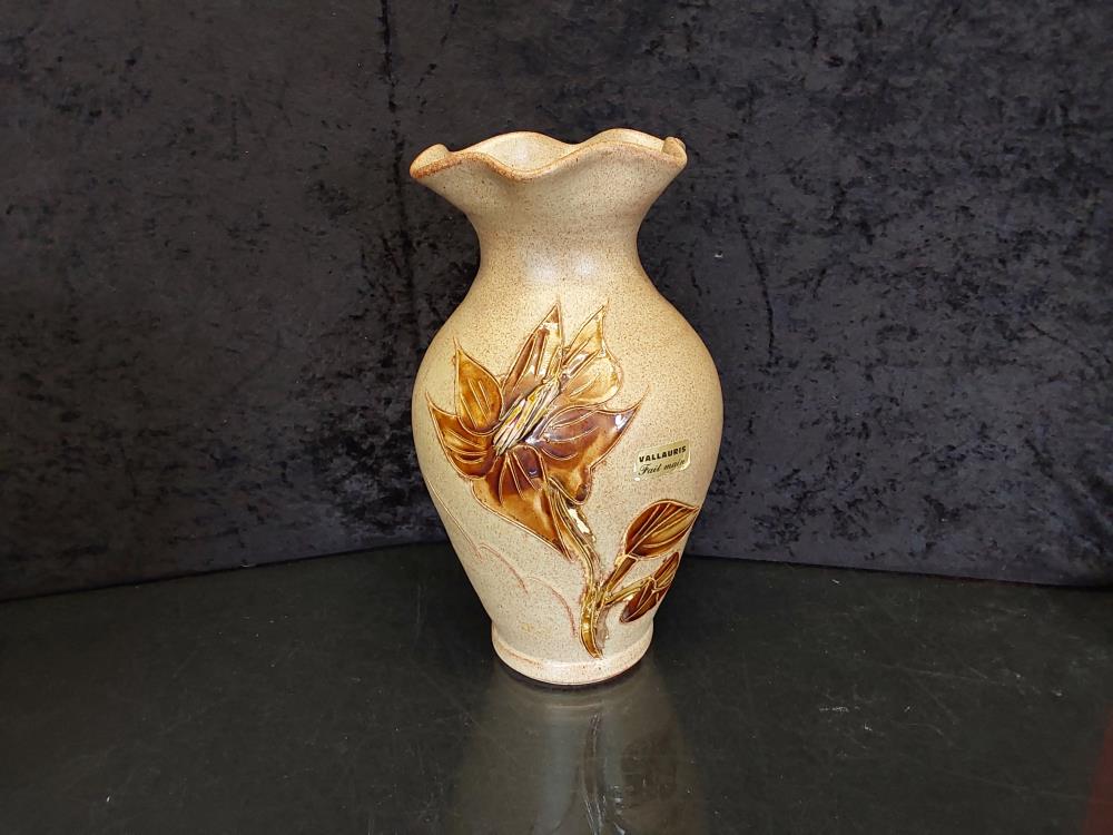 VASE BRUN VALLAURIS GM