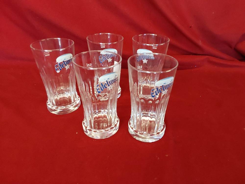 LOT DE 4 VERRES A BIERE EDELWEISS