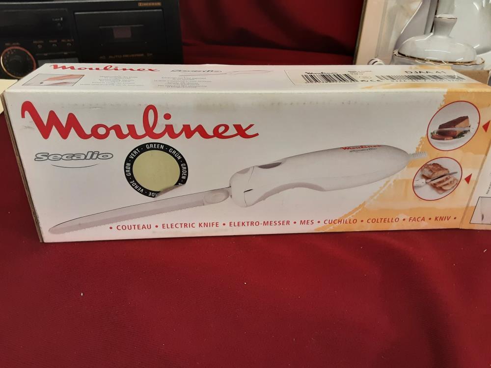 COUTEAU A VIANDES ELECTRIQUE MOULINEX JAMAIS UTILISÉ
