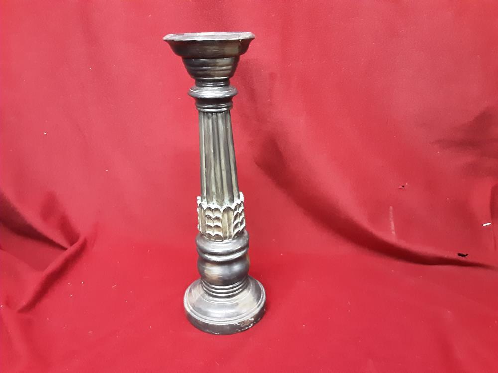 PORTE BOUGIE EN RÉSINE TGM H.35CM 
