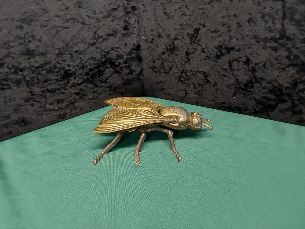 CENDRIER INSECTE LAITON 