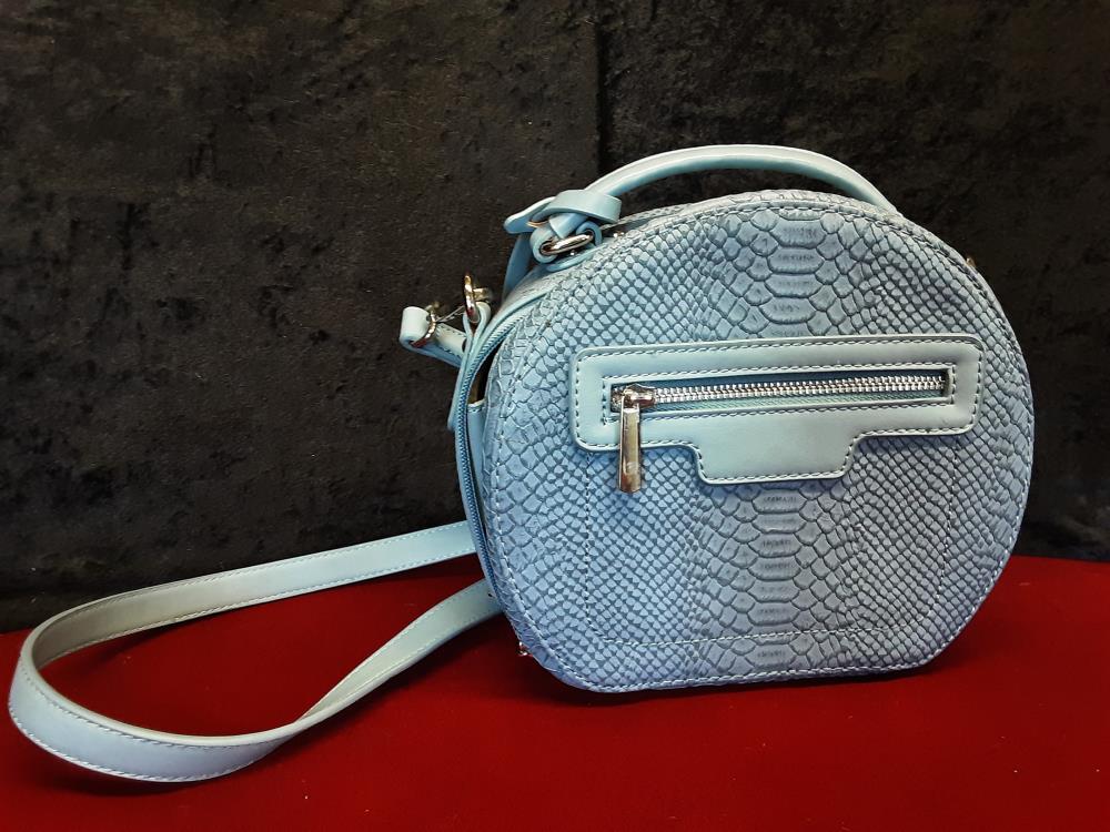 SAC À MAIN ROND BLEU