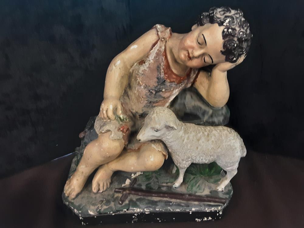 STATUETTE BERGER PLATRE