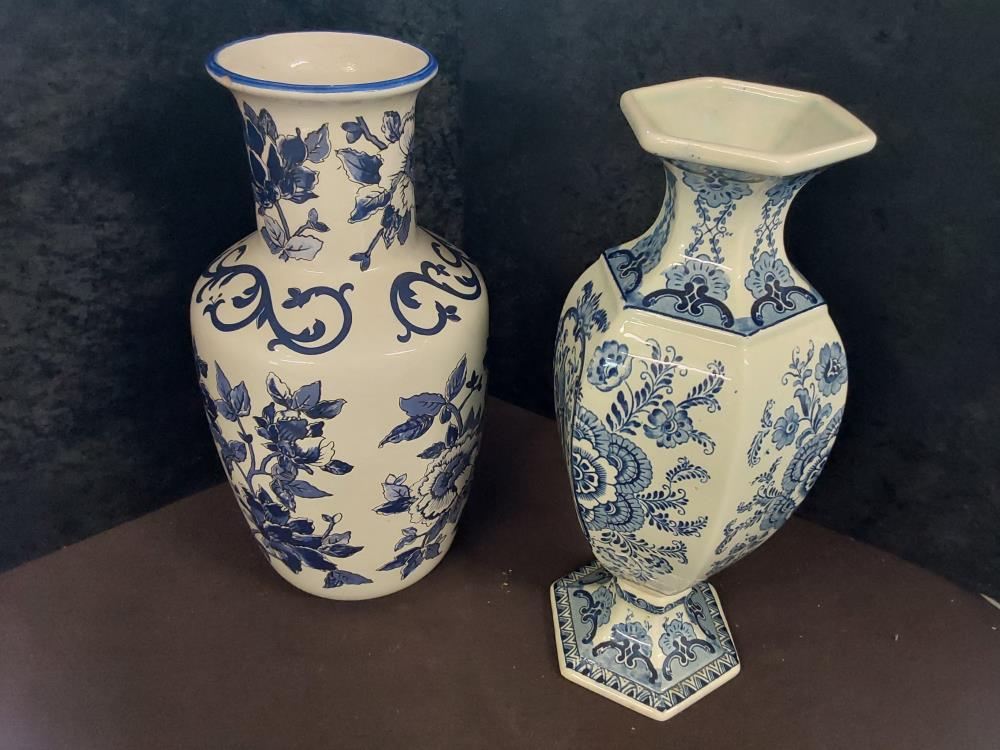 VASE DECOR BLEU