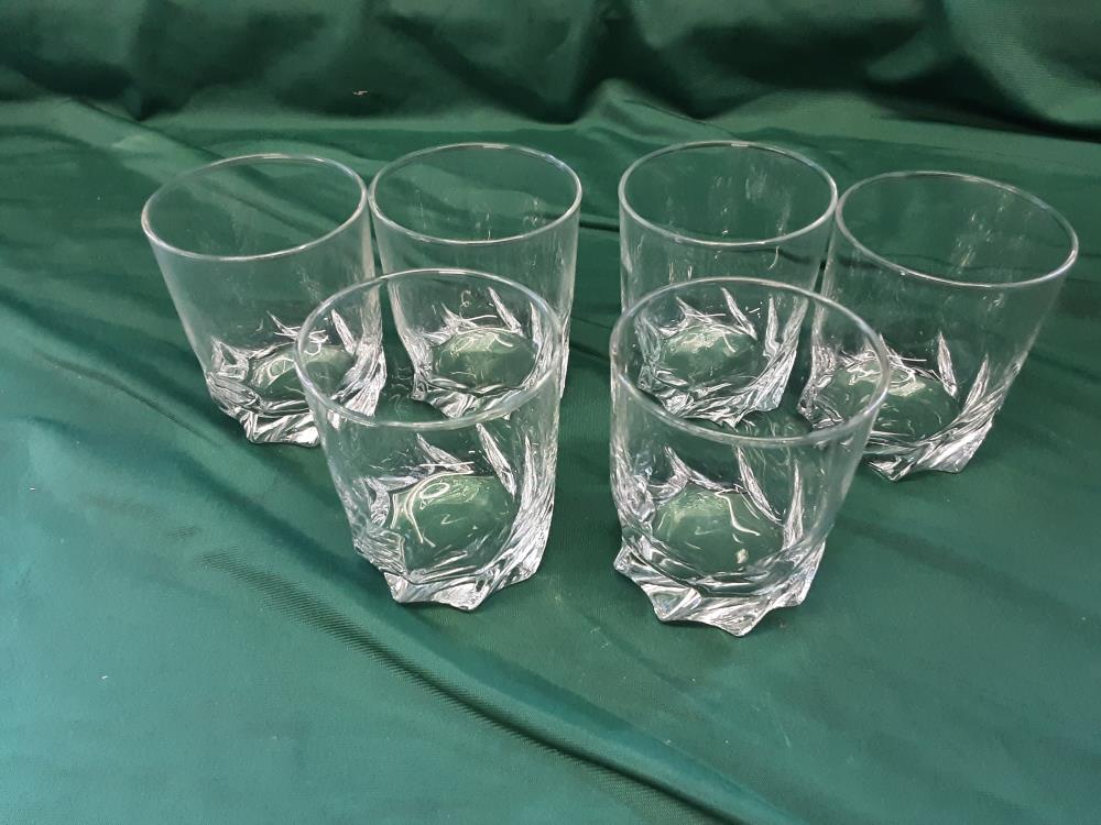 LOT DE 6 VERRES A WHISKI