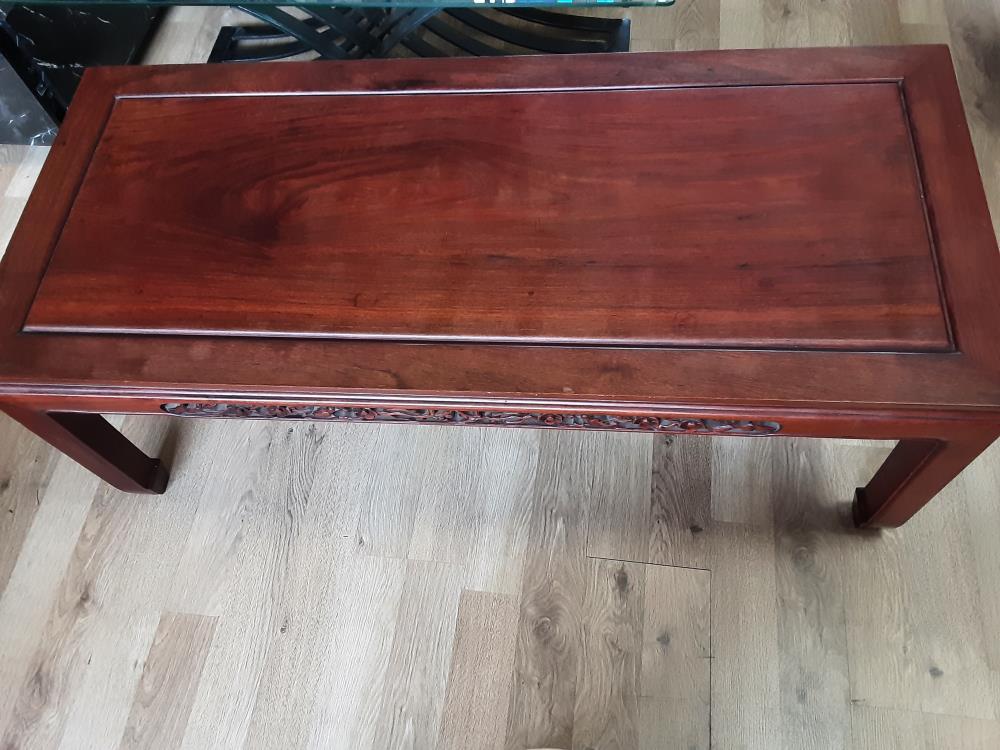 TABLE BASSE CHINOISE EN BOIS 
