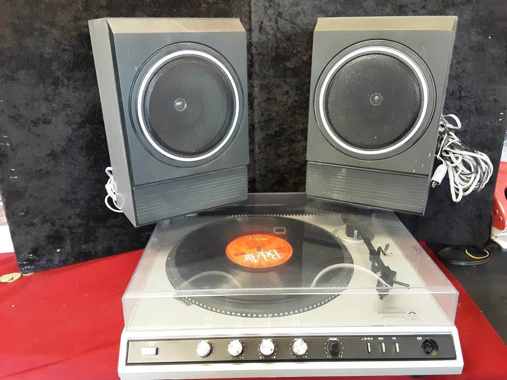 TOURNE DISQUE AVEC 2 HP ET DIAMANT - PATHE MARCONI TEST OK