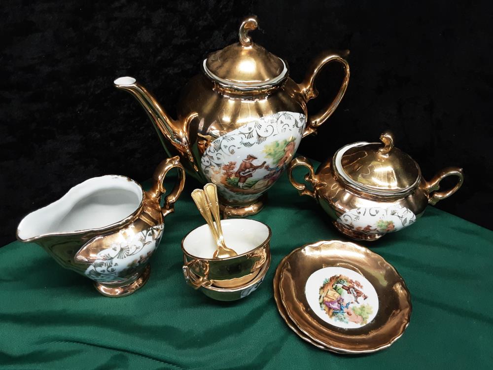 SERVICE A CAFE TETE A TETE DECOR MARQUISE