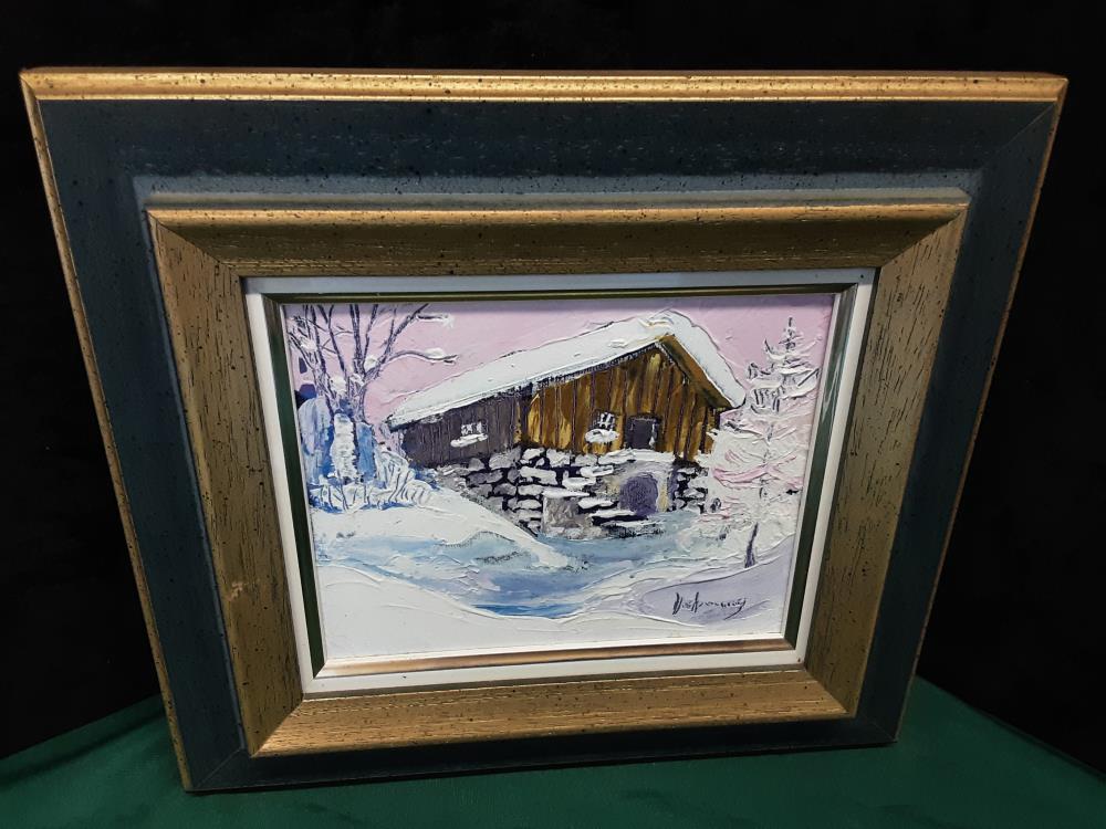 TABLEAU CHALET SIGNE 30X27