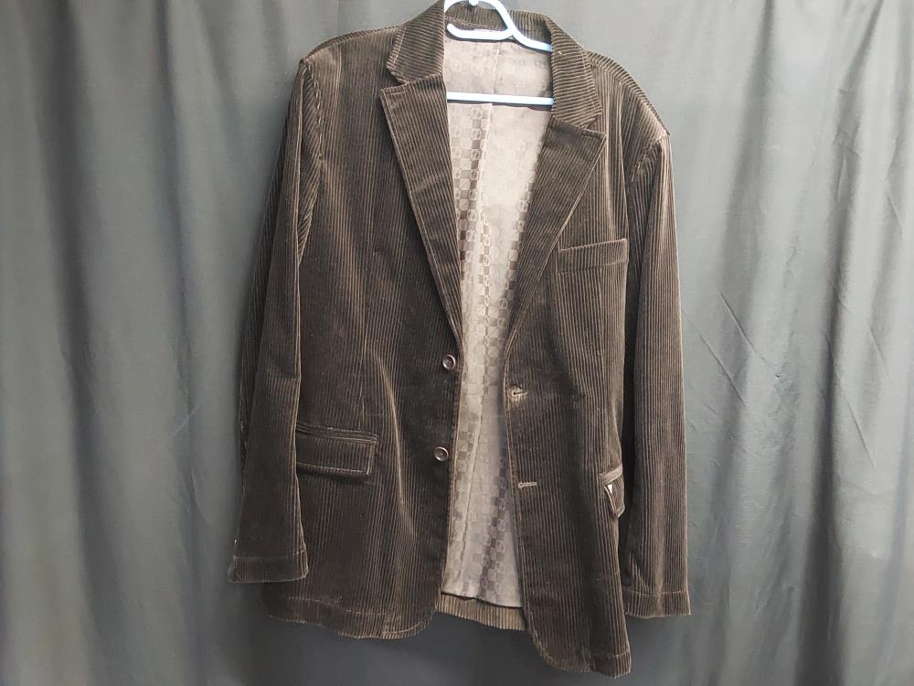 VESTE HOMME VELOURS CÔTELÉ BRUN NEW MAN TAILLE XL 