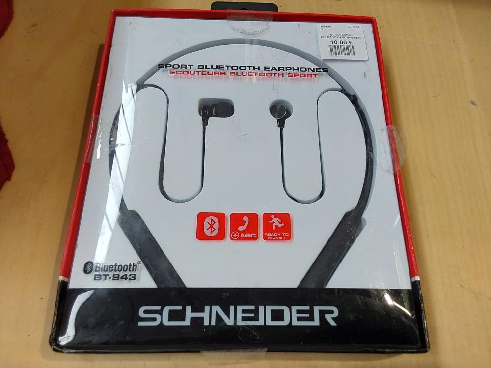 ECOUTEURS BLUETOOTH SCHNEIDER