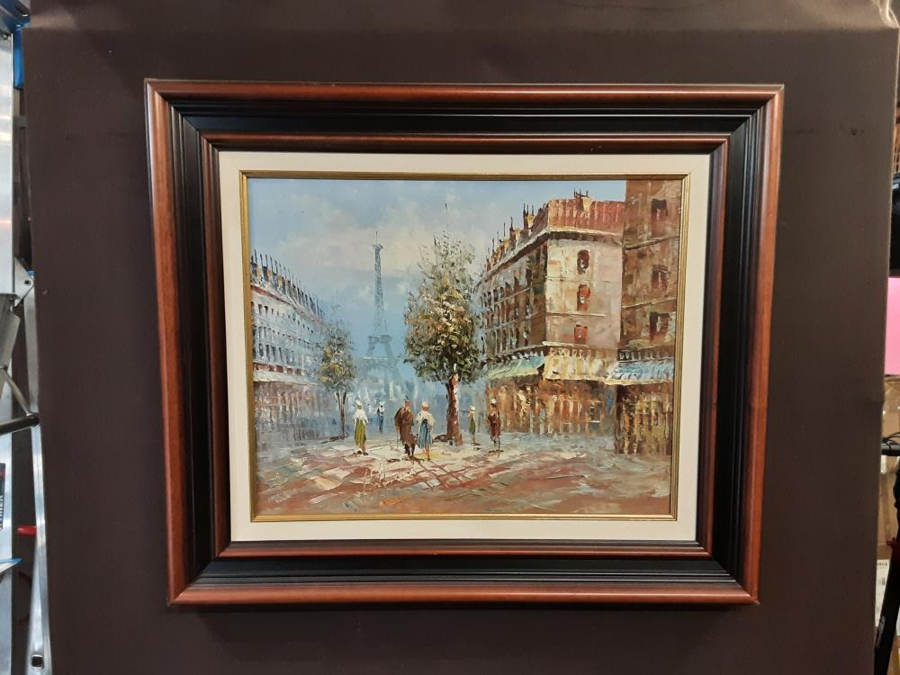 TABLEAU TOUR EIFFEL 68X58 SIGNE JAMEL