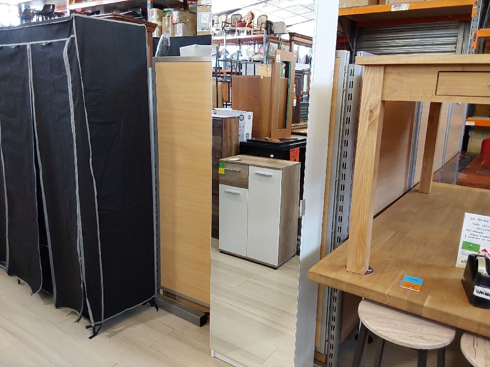 MEUBLE CHAUSSURES MIROIR ZUMA  H.180CM (002280/4251182703203)