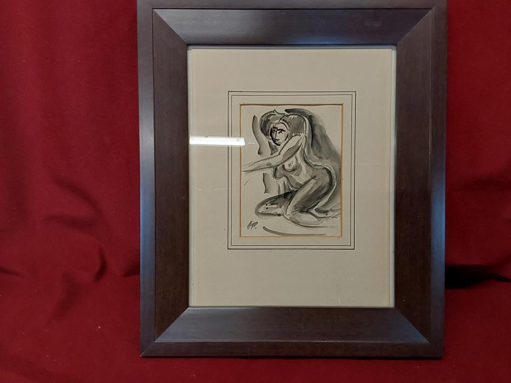 CADRE BRUN FEMME NUE