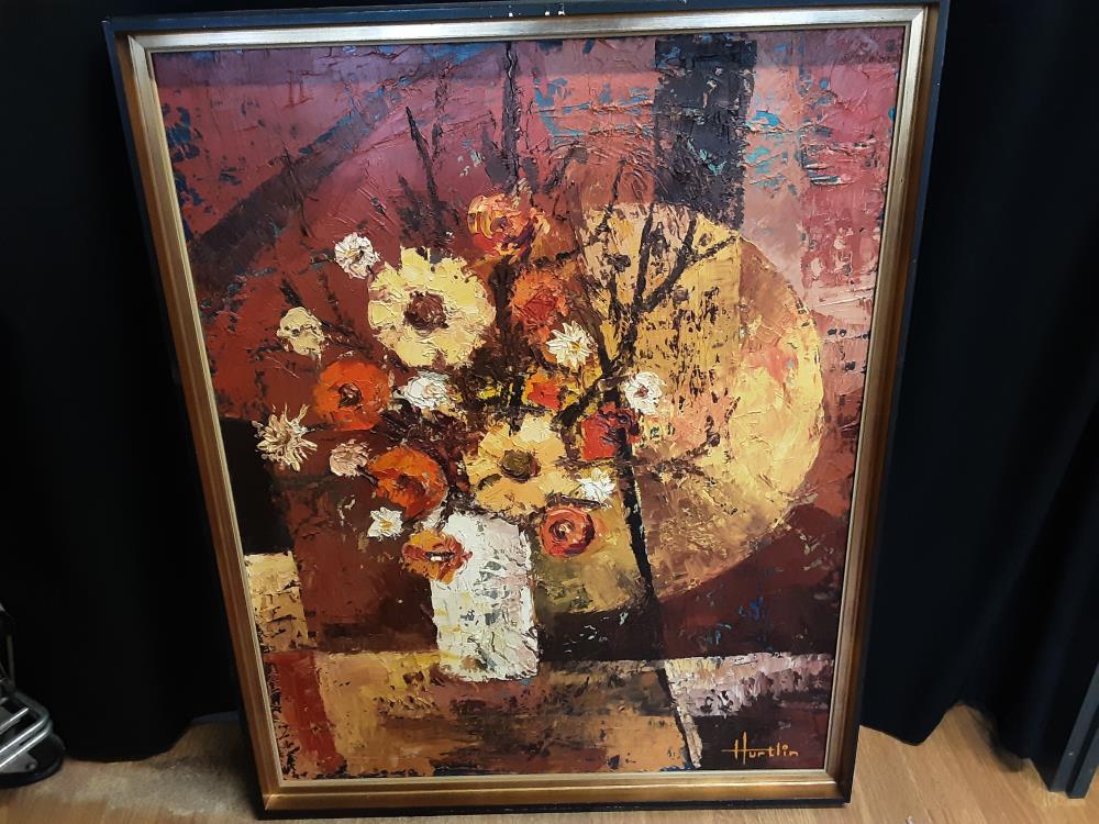 TABLEAU NATURE MORTE VASE AVEC FLEURS