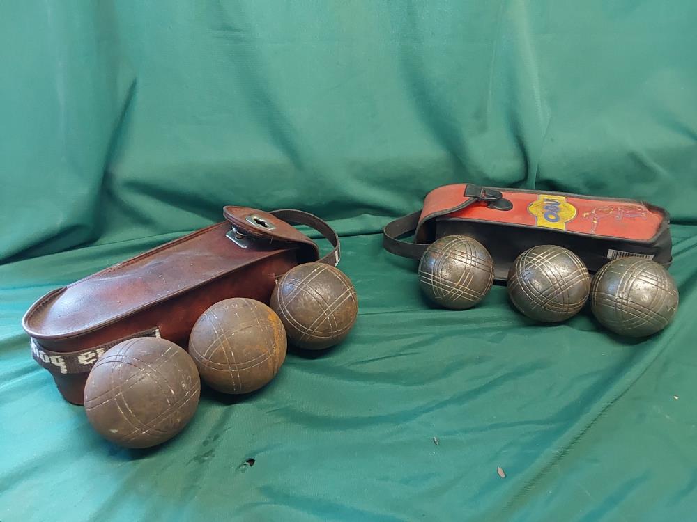 POCHE DE 3 BOULES DE PETANQUE OBUS