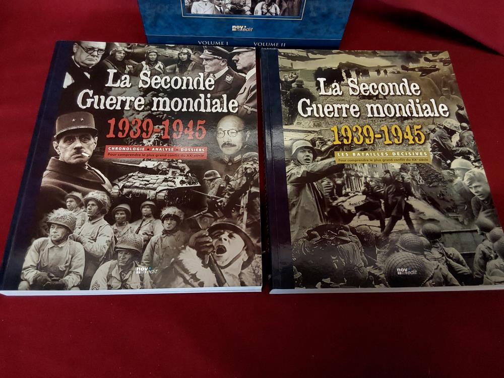 COFFRET DE 2 LIVRES "LA SECONDE GUERRE MONDIALE 1939-1945"