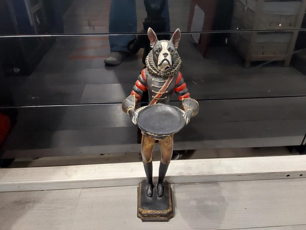 STATUE RESINE GM CHIEN COUPE