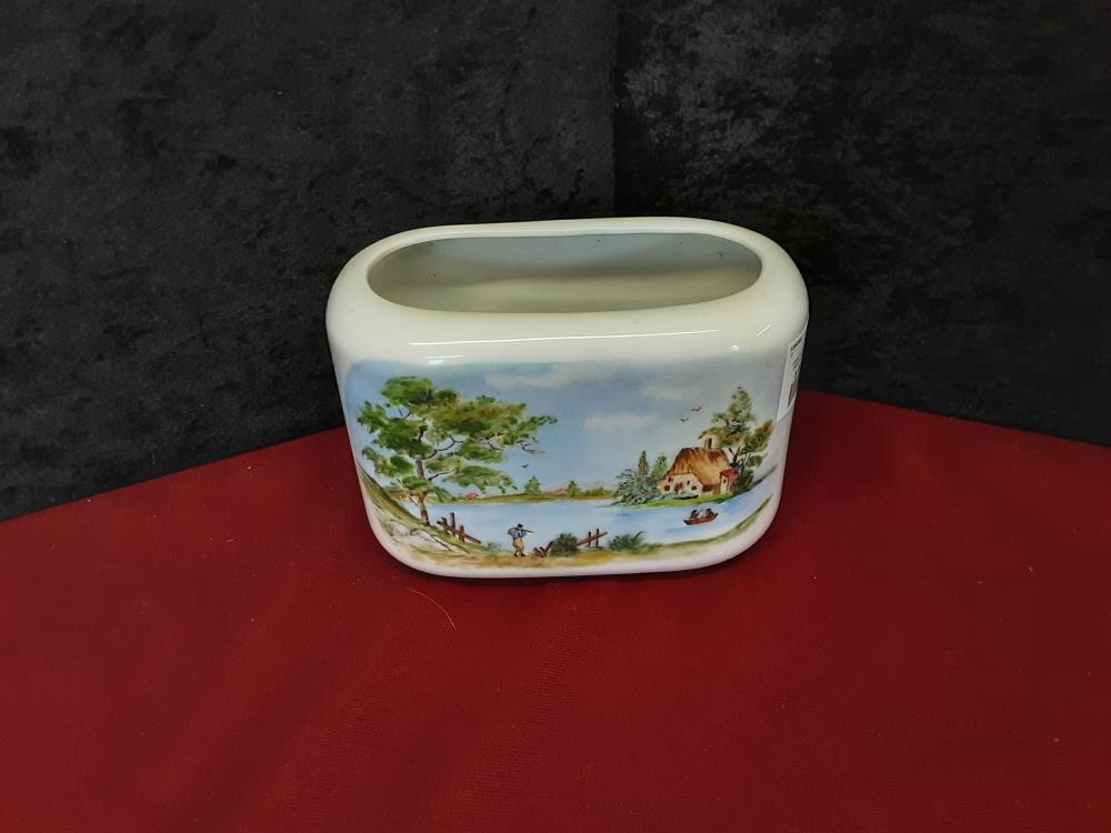 VASE PORCELAINE DÉCOR PAYSAGE 