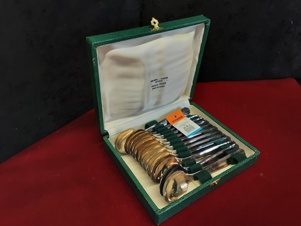 LOT DE 12 PETITES CUILLÈRES M.A ART DÉCO 