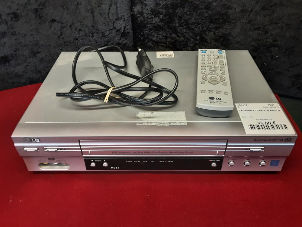 LECTEUR K7 VIDEO LG AVEC TC