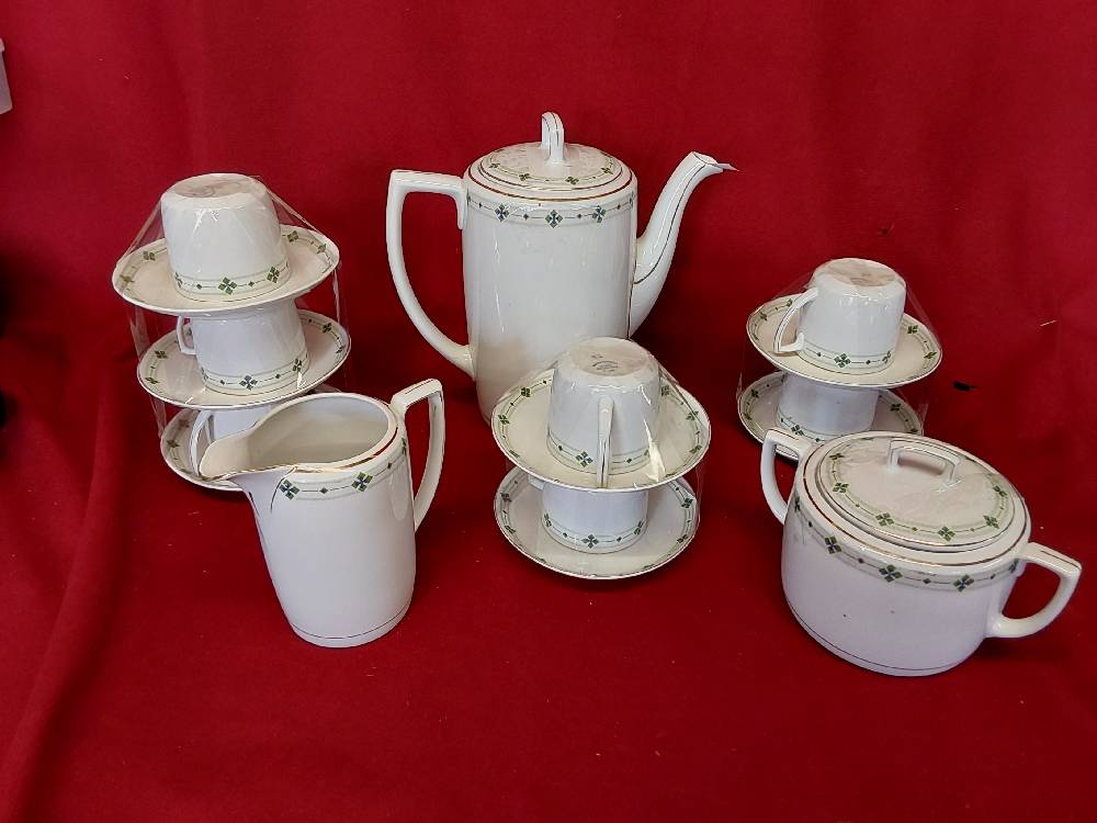 SERVICE A CAFE DECOR TREFLE 7PERS