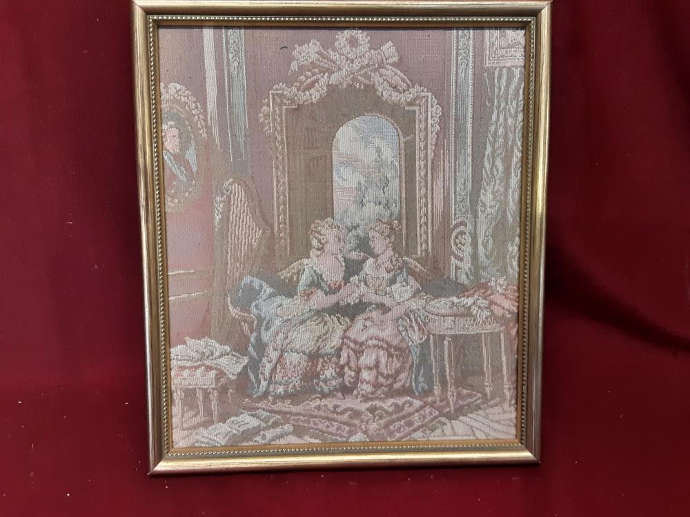 TABLEAU TAPISSERIE LA JOUEUSE DE HARPE