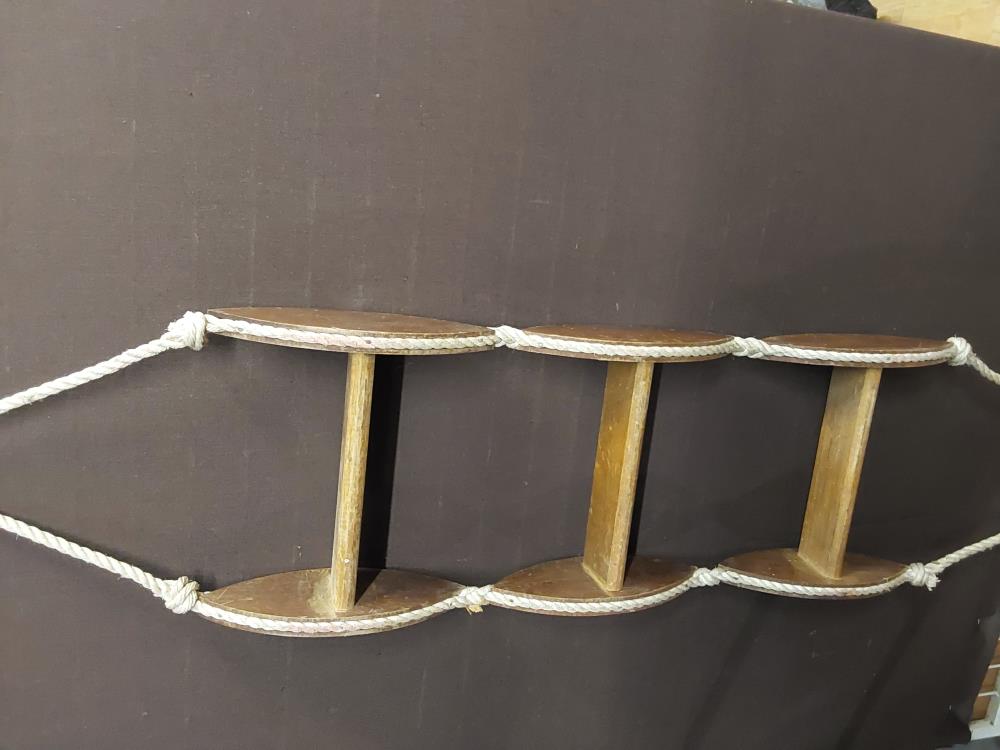 ECHELLE DE BATEAU POUR DECO BOIS ET CORDE LONG 